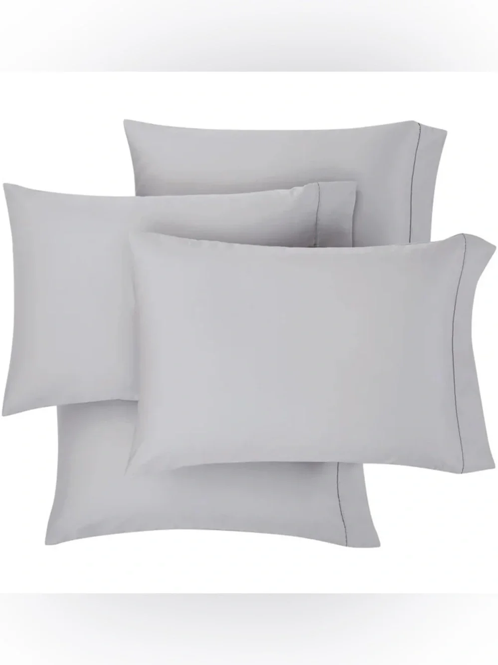 Kirkland Signature Queen 680 TC Pima Cotton 6Pc Sheet Set Alloy Gray NEW